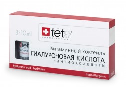 Гиалуроновая кислота - Антиоксиданты / Hyaluronic Acid &amp; Antioxidants/ (Vit.C) / Tete Cosmeceutical 3 флакона